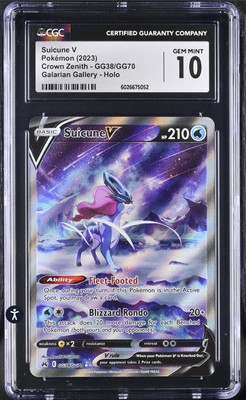 suicune v pokemon card value Suicune EX 010/034 CLB Holo main image 0