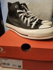 Converse Chuck Taylor 70 Leather High Tops Black/ White/Egret Size Men 5 Lady7