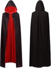Geeko Rot/Schwarz Unisex Umhang Kapuzenumhang Hexe Vampir UVP:29,90€ (S/2721)