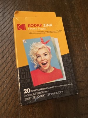 Kodak 2x3  Premium Zink Photo Paper - 20 Sheets Sticky-Backed Photo Paper