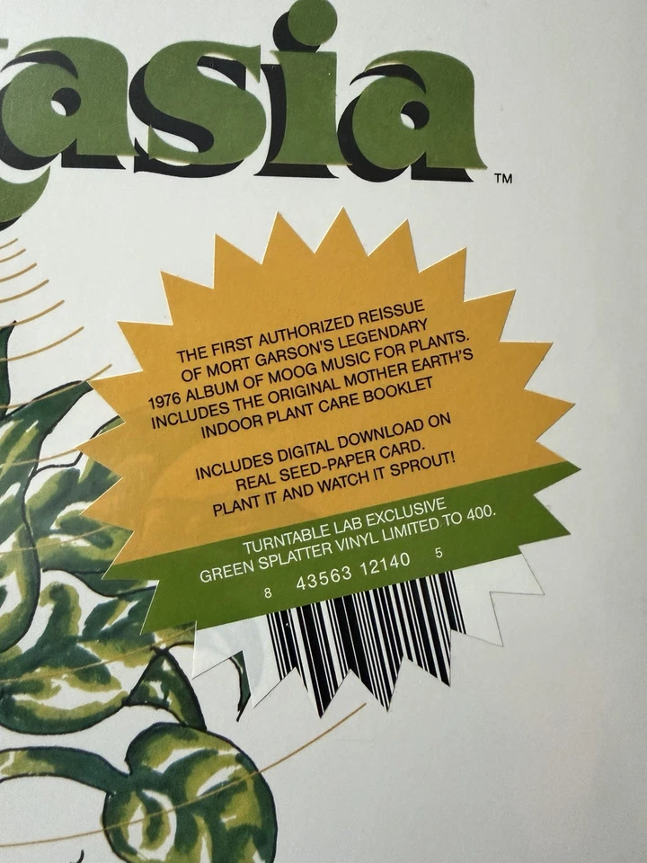 Mort Garson ‎– Mother Earth Plantasia Splatter Green On Clear Colored Vinyl NEW - Image 3 of 4