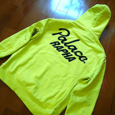 Rapha x PALACE EF Education First Hoodie Pullover Neon Yellow Size L