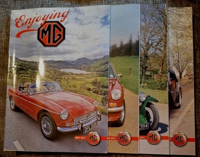 Enjoying MG, owners club magazine. May, Jun, Jul. Aug,  2017 Excellent condition
