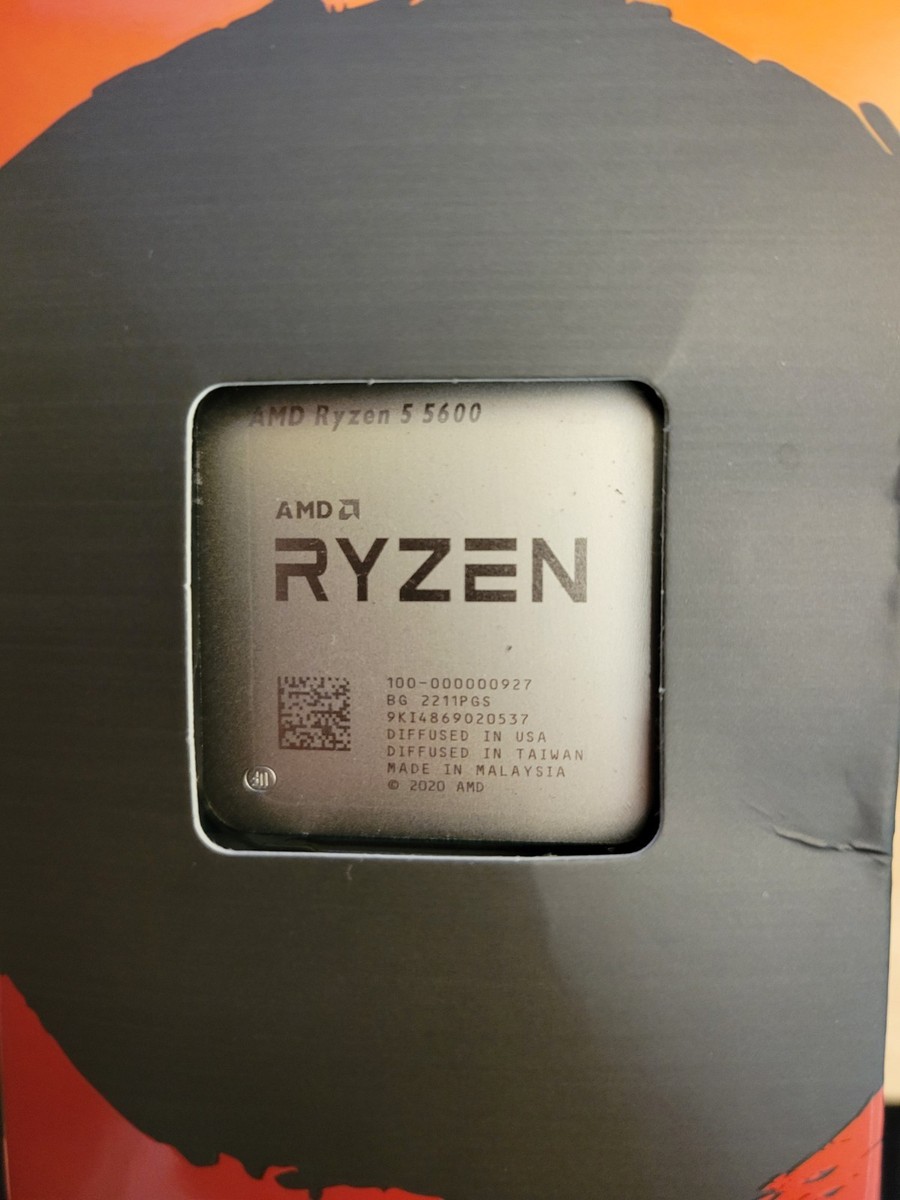 新品未開封 AMD Ryzen 5 5600 CPU AMD Ryzen 5 5600X Desktop Processor AM4 R5 Six-core 100