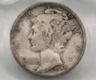 1942 Philadelphia Mercury Dime, 90% Silver