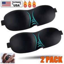 2pcs Sleeping Eye Mask Men's and women's Sleeping Mask 3D Contour Cup Shade USA