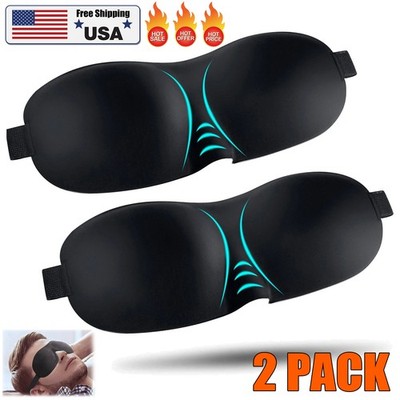 2pcs Sleeping Eye Mask Men's and women's Sleeping Mask 3D Contour Cup Shade USA