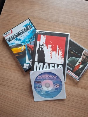 PC Spiele Bundle Paket 4er Set Mafia Test Drive Hitman Need for Speed Klassiker