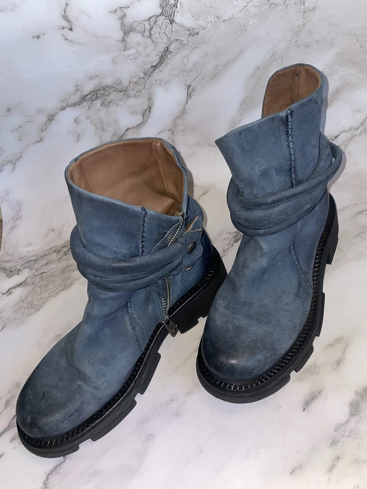 Botas de couro jeans lindas AS98 Linder Boot N 45 27’ 9,68” E 10 44’29,97”! - Imagem 4 de 4