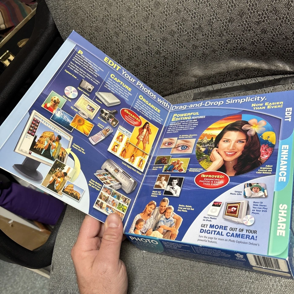 Photo Explosion Deluxe Version 3 PC CD-ROM for Windows XP/Vista New Opened Box  - Image 2 of 4