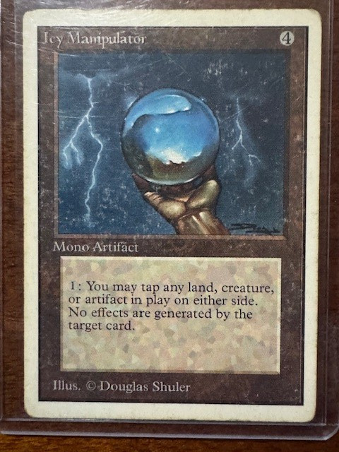 MTG Icy Manipulator Unlimited Edition Rare....HP!