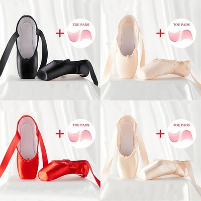Professionelle Ballett Spitzenschuhe: Mit Zehenpolster für Mädchen & Damen