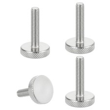 M6x25mm Knurled Thumb Screws 20mm Dia Stainless Diamond Knurled Screw 4Pcs
