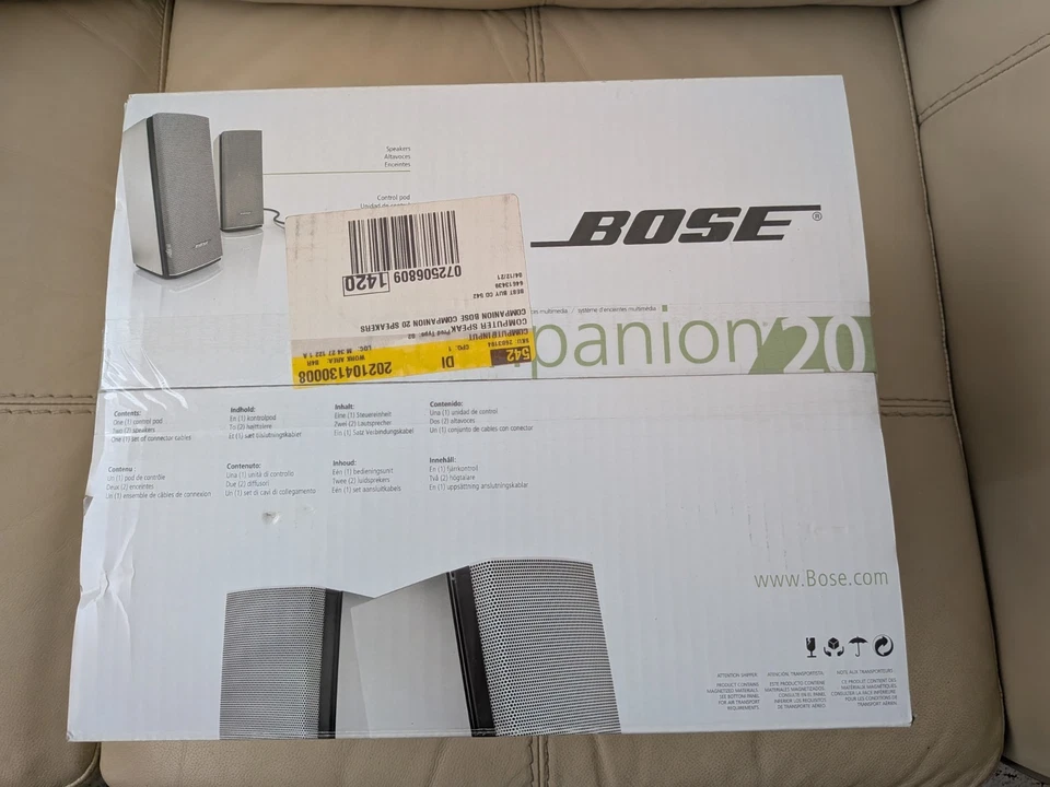 Bose Companion 20 Multimedia Speaker System - Open Box Resealed