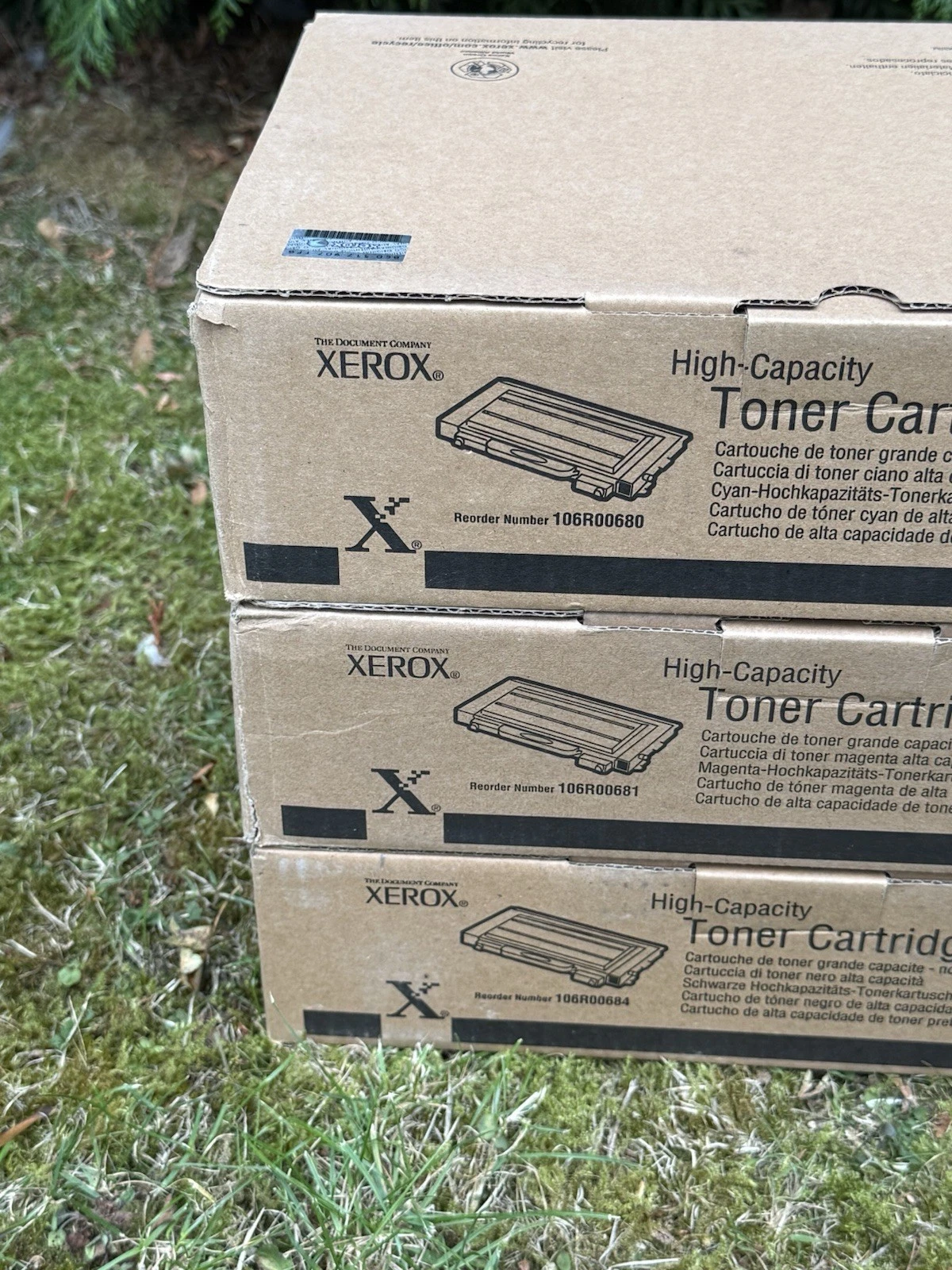 Genuine Xerox Phaser 6100 Toner Cartridge Cyan Magenta Black 106R00684 80 81 New 3