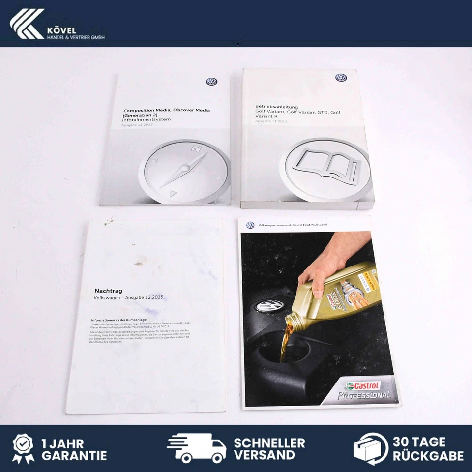Manual De Instrucciones Bolsa De Tablero VW Golf 7 VII 5G9012705AB - Imagen 2 de 4