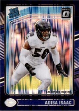 2024 Donruss Optic #202 Adisa Isaac Purple Shock Baltimore Ravens