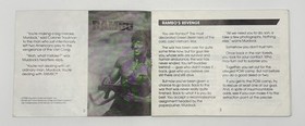 Rambo Original Manual (Nintendo | NES) (Authentic) - 1988