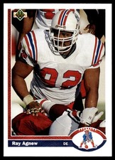 1991 Upper Deck #352 Ray Agnew - New England Patriots