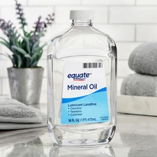 Equate Mineral Oil Lubricant Laxative Liquid for Constipation, 16 fl oz (474mL)