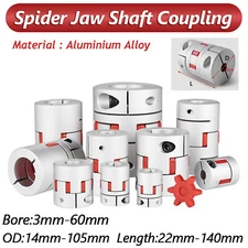 CNC Shaft Coupler Flexible Plum Spider Jaw Coupling Stepper Motor All Sizes