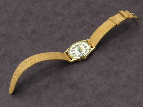Vintage RUANNE MANNNG Horse Art Watch Brown Gold Tone Working New Battery - Picture 13 of 20