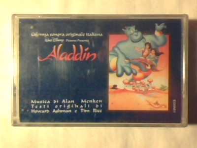 SOUNDTRACK ALADDIN MC CASSETTE K7 WALT DISNEY ITALY SEALED SEALED!!!