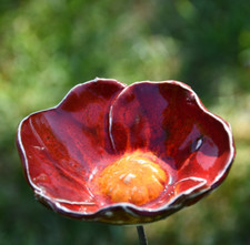 Keramik Gartendeko Blume Blumenstab Gartenste...