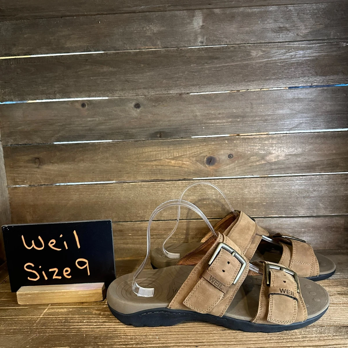 Mens Dr Andrew Weil Journey Brown Leather Double Buckle Strap Sandals Size‎ 9 D Comfortable Summer Sandals: Crocs Brooklyn Luxe Review | TikTok main image 4