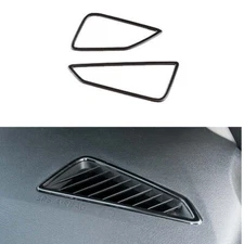 Black Console L&R AC Air Outlet Vent Trim Titanium For Toyota Corolla 2020-2023