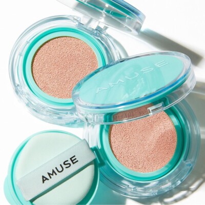Amuse Meta Fixing Vegan Cushion Foundation SPF 45 1.5 NATURAL K Beauty SHIP FREE