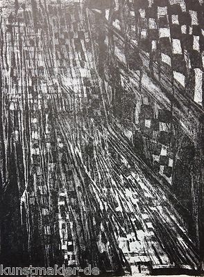 Maria VIEIRA DA SILVA (1908-1992) Original Lithographie Ediciones Poligrafa 1979