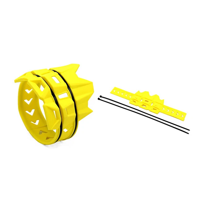 Protector protector silenciador silenciador tubo escape moto para Honda Yamaha amarillo Foto 3 de 4