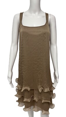 eloquii gold dress Gold Pleated Off Shoulder Bubble Hem Strapless Sequin Mini Dress L / Gold main image 1