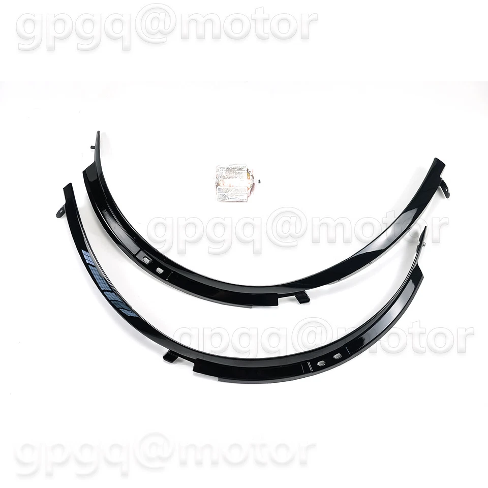 For Corvette C7 Z06 2014-2019 1 Pair Glossy Black Front Wheel Trim Fender Flares - Image 4 of 4