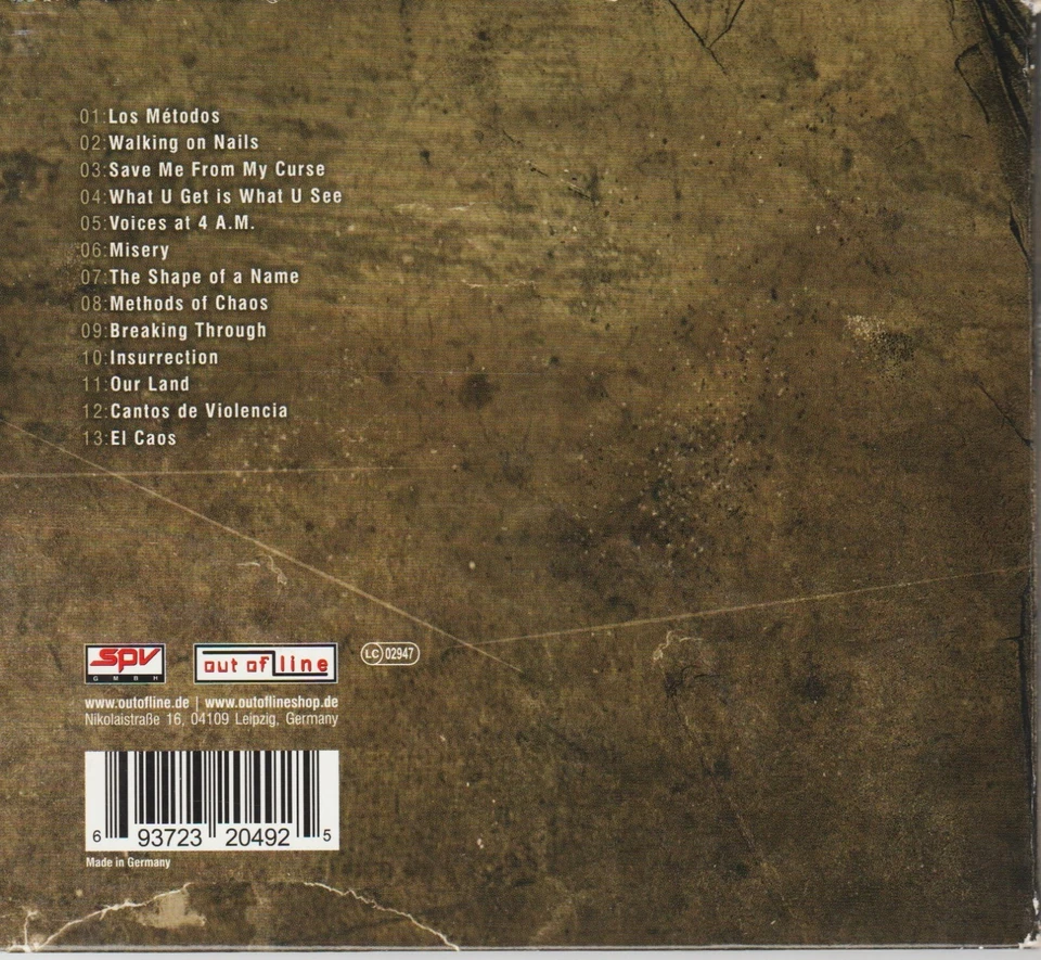 CD RABIA SORDA METODOS DEL CAOS EBM Electro DIGIPACK 2006 Industrial Hocico - Bild 2 von 2