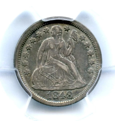 1848 Liberty Seated Dime, PCGS XF45