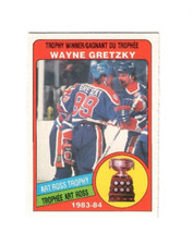Wayne Gretzky 1984-85 O-pee-chee Edmonton Oilers Hockey Art Ross Card 373