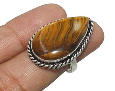 Tiger Eye Ring 925 Sterling Silver Ring Handmade Gemstone Ring Women's Ring