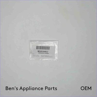 NEW OEM W10156812 Whirlpool Door Interlock Spring OEM W10156812 DB-020