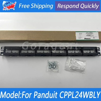 For Panduit CPPL24WBLY 24Port Mini-Com Modular Patch Panel Free shipping From US