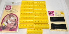 Vintage Hair Accessory Goody Yellow Rollers, Hair Nets, Roller Fasteners