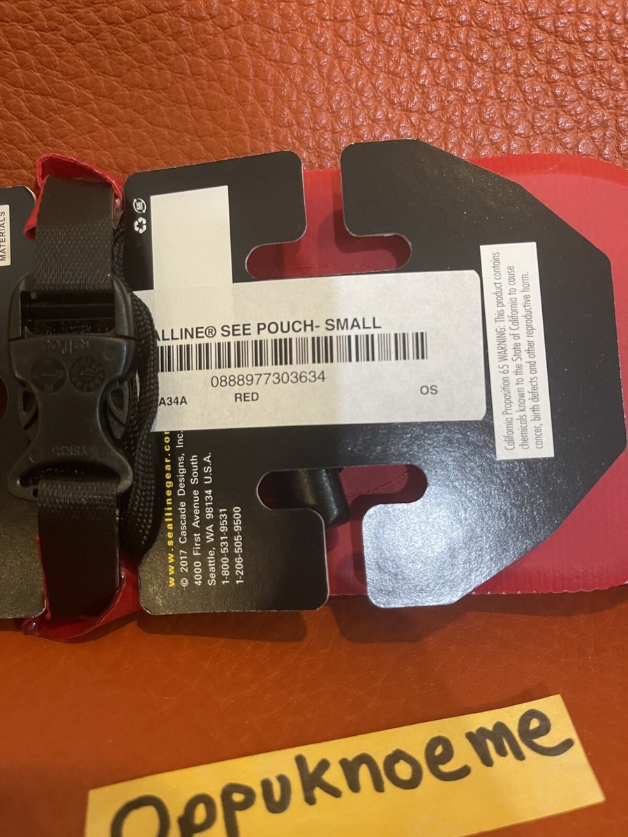 Supreme SealLine See™ Pouch Red Small SS18 Brand New Pochette