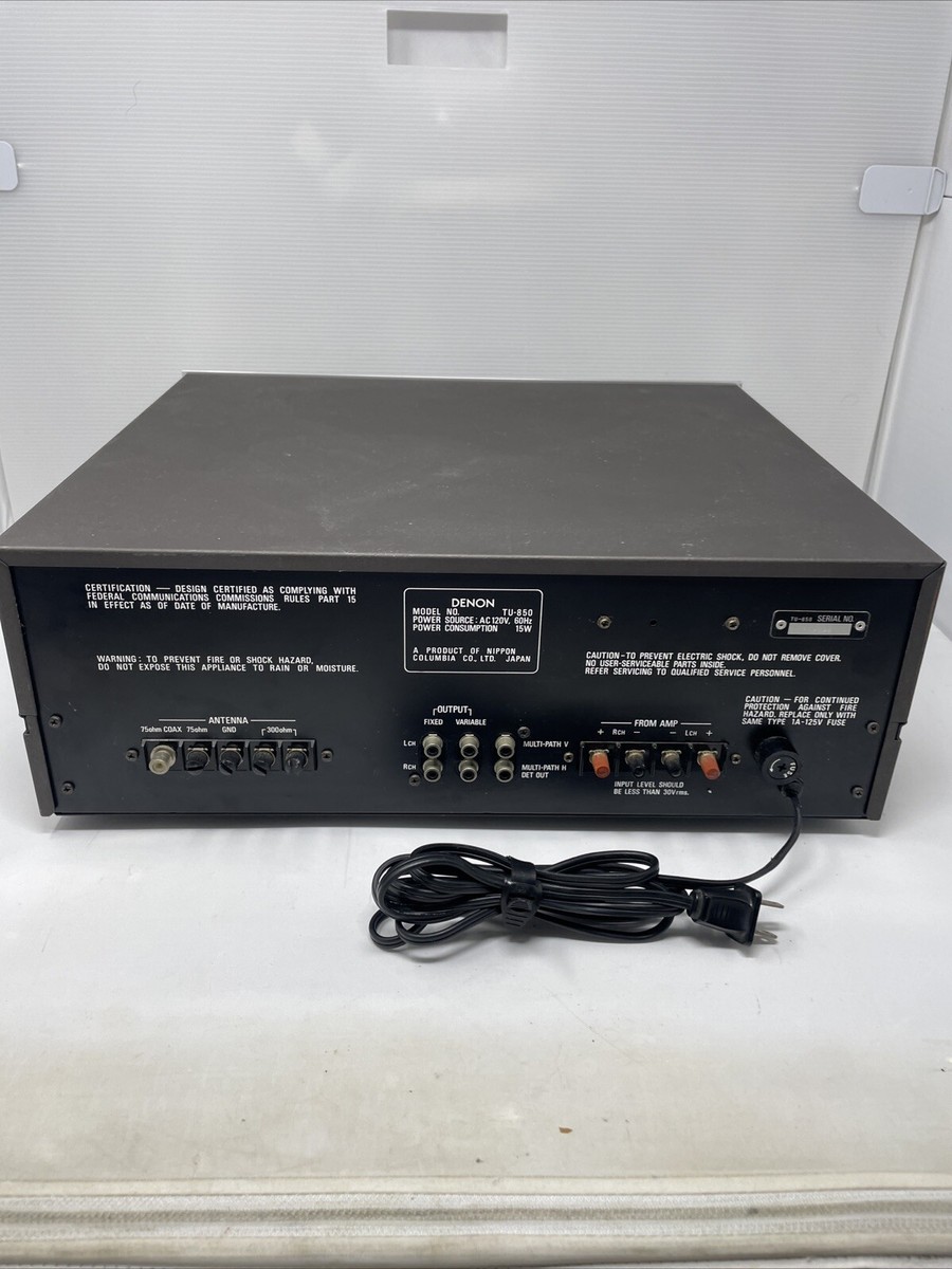 ☆DENON デノン⁄FM ステレオチューナー⁄TU-850☆通電確認済み 中古