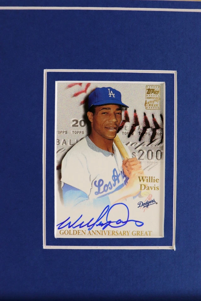 Фотодисплей с автографом Вилли Дэвиса в рамке 16x20 TOPPS Dodgers - Изображение 2 из 2