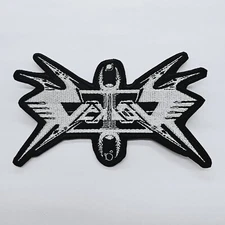 Vektor White    LOGO  Shaped  EMBROIDERED PATCH