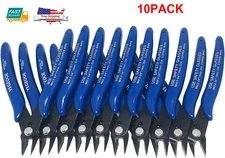 10PCS 170 Flush Cut Wire Cable Cutter 5inch Cutting Snips Pliers Side Nipper