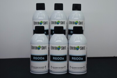 R600a UPRIGHT, Isobutane, Self-Sealing Valve, 6 cans