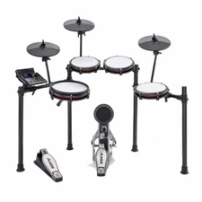 Alesis NITRO MAX KIT 8-Piece Mesh Electronic Drum Kit Set with Bluetooth