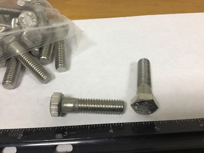 Qty (20) 3/8-16 X 1 1/2'' Long Stainless Steel Hex Head Screws